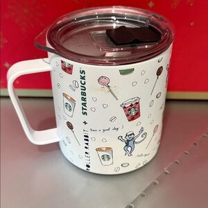 Starbucks‎ x Roller Rabbit 12oz stainless steel mug NWT